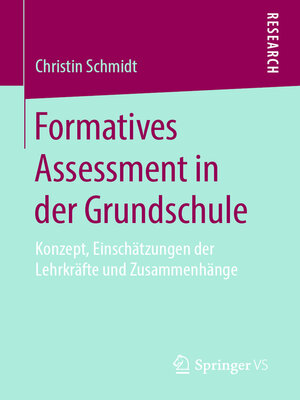cover image of Formatives Assessment in der Grundschule